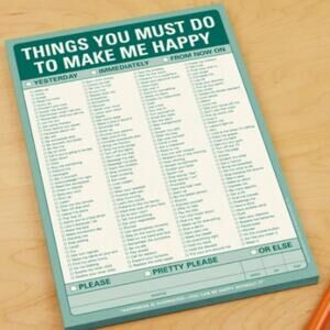 Knock Knock Things You Must Do Make Me Happy Pads